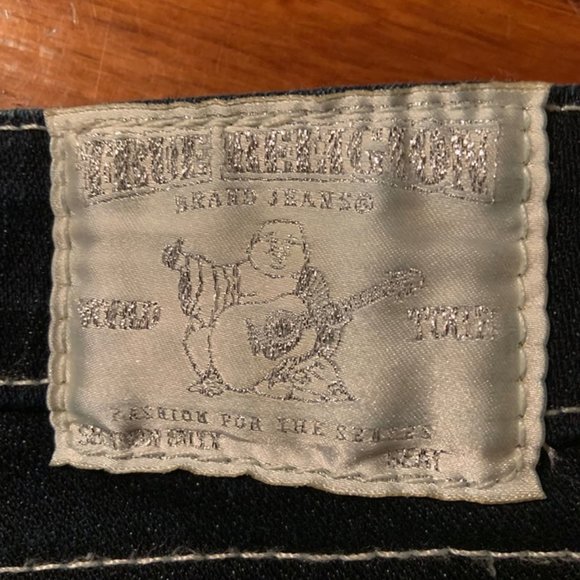 TRUE RELIGION dark wash Boot Cut Jeans (L-24) - Picture 8 of 8